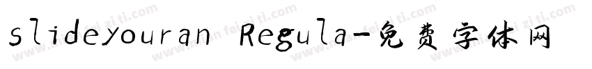 slideyouran Regula字体转换